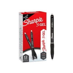 Boligrafo sharpie retractil tinta gel punta 0,7 mm color negro