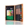 Estuche de pintura derwent academy madera lapices de colores 35 piezas