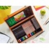 Estuche de pintura derwent academy madera lapices de colores 35 piezas