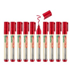 Rotulador edding 28 para pizarra blanca ecoline 90% reciclado color rojo punta redonda 1,5-3 mm recargable