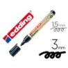 Rotulador edding 28 para pizarra blanca ecoline 90% reciclado color negro punta redonda 1,5-3 mm recargable