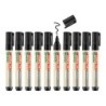 Rotulador edding 28 para pizarra blanca ecoline 90% reciclado color negro punta redonda 1,5-3 mm recargable