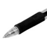Boligrafo q-connect sigma retractil con sujecion de caucho tinta gel 0,5 mm color negro