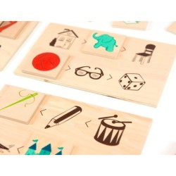 Juego didactico andreutoys atributos grandes y pequeños