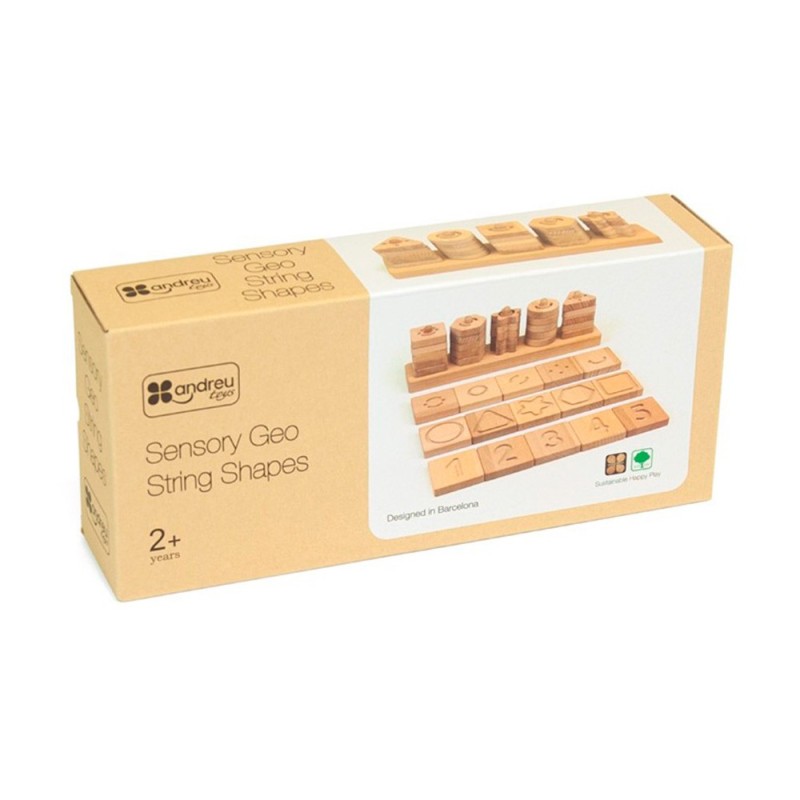 Juego didactico andreutoys formas geometricas sensoriales madera Juego didactico andreutoys formas geometricas sensoriales madera