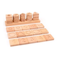 Juego didactico andreutoys formas geometricas sensoriales madera