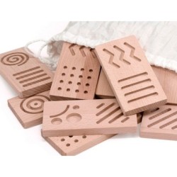 Juego didactico andreutoys domino sensorial madera 28 piezas