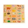 Puzle andreutoys domino animales madera 28 piezas