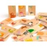 Puzle andreutoys domino animales madera 28 piezas