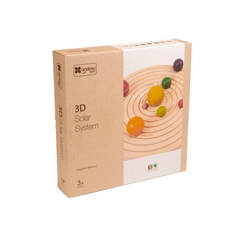 Juego didactico andreutoys sistema solar 3d madera Juego didactico andreutoys sistema solar 3d madera