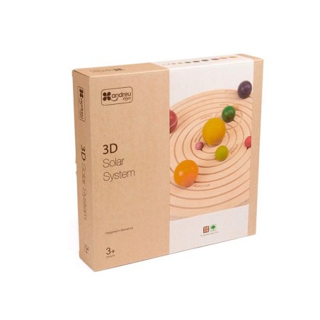 Juego didactico andreutoys sistema solar 3d madera