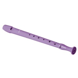 Flauta hohner 9508 color lavanda funda verde y transparente