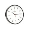 Reloj q-connect de pared de plastico redondo 34,4 cm movimiento silencioso color negro