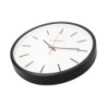 Reloj q-connect de pared de plastico redondo 34,4 cm movimiento silencioso color negro