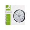 Reloj q-connect de pared de plastico redondo 34,4 cm movimiento silencioso color negro