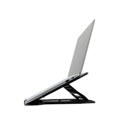 Soporte q-connect para portatil hasta 17\ ajustable 7 angulos diferentes color negro 260x280x60 mm