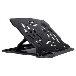 Soporte q-connect para portatil hasta 17\ ajustable 7 angulos diferentes color negro 260x280x60 mm
