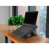 Soporte q-connect para portatil hasta 17\ ajustable 7 angulos diferentes color negro 260x280x60 mm