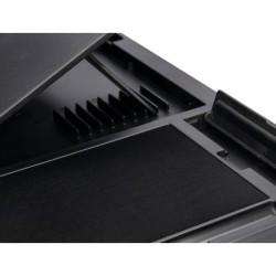 Soporte q-connect ancho para portatil movil raton hasta 17\ ajustable 7 angulos diferentes color negro