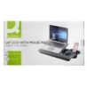 Soporte q-connect ancho para portatil movil raton hasta 17\ ajustable 7 angulos diferentes color negro
