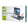 Soporte q-connect ancho para portatil movil raton hasta 17\ ajustable 7 angulos diferentes color negro