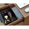 Bandeja organizadora q-connect de cajones color negro 364x225x21 mm