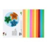 Bloc trabajos manuales liderpapel cartulina 240x315mm 10 hojas 5 colores neon  5 colores intensos
