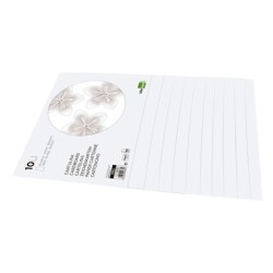 Bloc trabajos manuales liderpapel cartulina 240x315mm 10 hojas color blanco