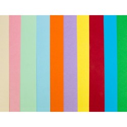 Cartulina liderpapel a4 180g/m2 25 colores surtidos paquete de 100 hojas