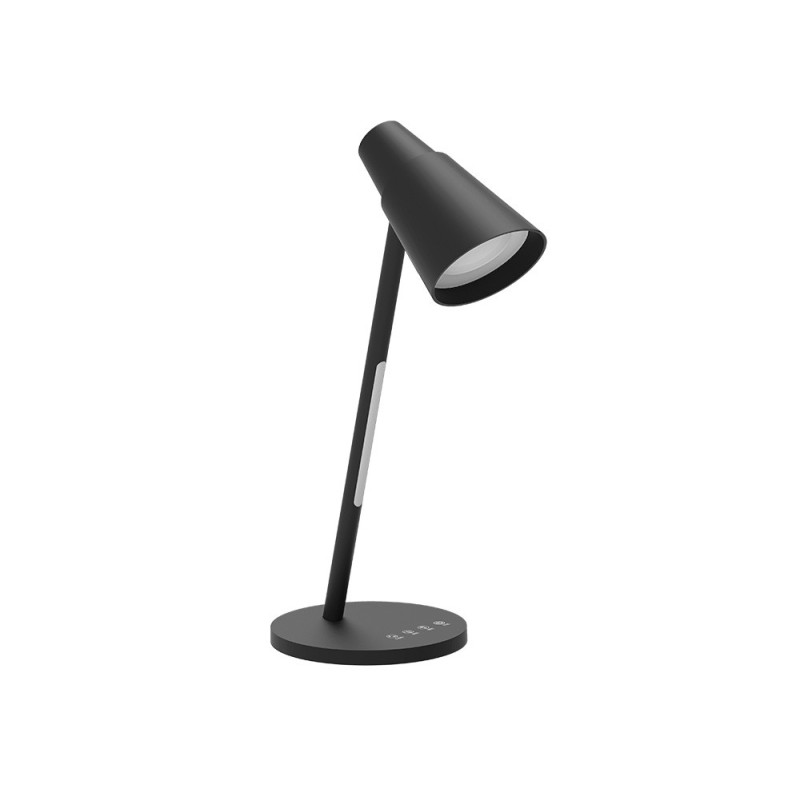 Lampara de oficina q-connect sobremesa abs tactil 6w 32 led 330lm color negro Lampara de oficina q-connect sobremesa abs tactil 6w 32 led 330lm color negro