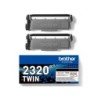 Toner brother tn-2320 dcpl2520dw /2540d/ mfcl2700dw / 2720dw / 2740dw negro 2600 paginas pack 2 unidades