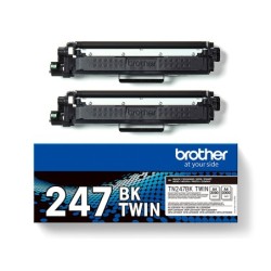 Toner brother tn247bk dcp-l3510cdw / hl-l3270cdw / mfc-l3710cw negro 3000 paginas pack 2 unidades