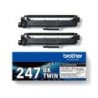 Toner brother tn247bk dcp-l3510cdw / hl-l3270cdw / mfc-l3710cw negro 3000 paginas pack 2 unidades