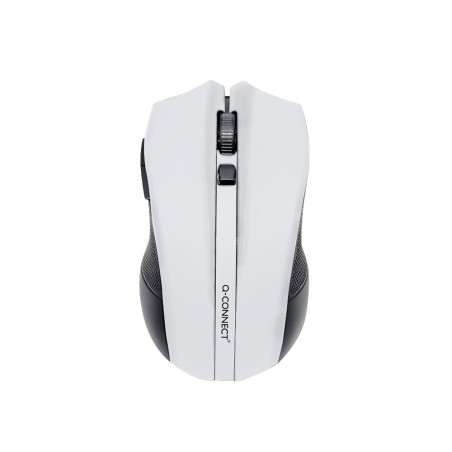 Raton q-connect optico inalambrico 1000 dpi receptor usb 2,4 ghz blanco