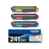 Toner brother tn241cmy hl3140 / 3170 / 3150 / dcp9020 / mfc9140 / 9330 / 9340 cian magenta yellow 1500 paginas