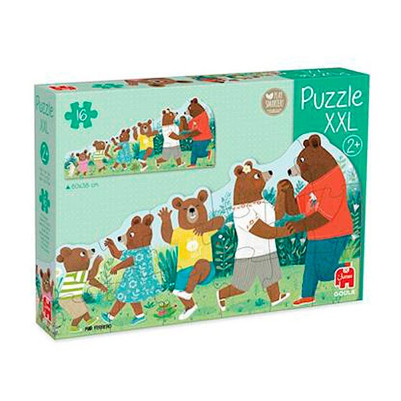 Puzle goula xxl familia de osos 16 piezas