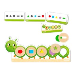 Juego goula didactico la oruga oli formas y colores
