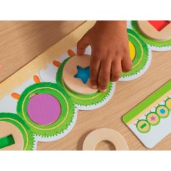 Juego goula didactico la oruga oli formas y colores