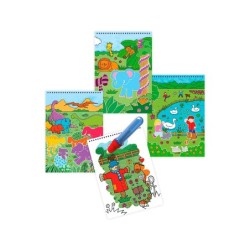 Juego diset de mesa water magic animales