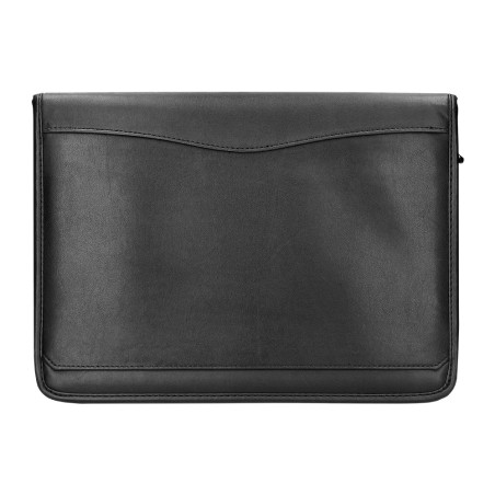 Carpeta portafolios cremallera con bolsa para movil y tarjetero color negro 260x355 mm