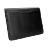 Carpeta portafolios cremallera con bolsa para movil y tarjetero color negro 260x355 mm