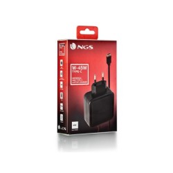 Cargador universal ngs de pared para portatil 45w tipo c 5v/9v/12v/15v-3a 20v/2,25a
