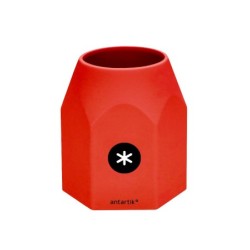 Cubilete portalapices antartik azul mostaza negro y rojo opaco silicona hexagonal 95x85x75 mm