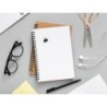 Tijera oficina liderpapel acero inoxidable mango eco material 8\ 21,5 cm en blister