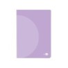 Libreta liderpapel 360 tapa de plastico a5 48 hojas 90g/m2 horizontal con doble margen colores pastel