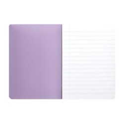 Libreta liderpapel 360 tapa de plastico a5 48 hojas 90g/m2 horizontal con doble margen colores pastel