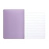 Libreta liderpapel 360 tapa de plastico a5 48 hojas 90g/m2 horizontal con doble margen colores pastel