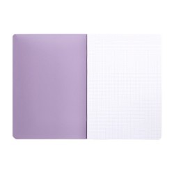 Libreta liderpapel 360 tapa de plastico a5 48 hojas 90g/m2 cuadro 4 mm con margen colores pastel surtidos