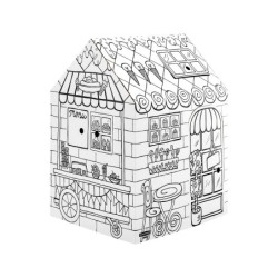 Casa de juego bankers box playhouse pasteleria para pintar fabricada en carton reciclado 1210x960x810 mm
