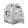 Casa de juego bankers box playhouse unicornio para pintar fabricada en carton reciclado 1210x960x810 mm